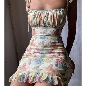 Butterfly Print Dress